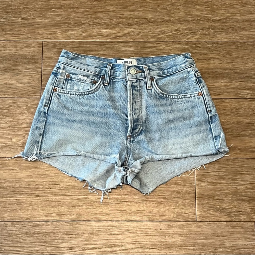 Agolde Parker High Waisted Cutoff Jean Shorts